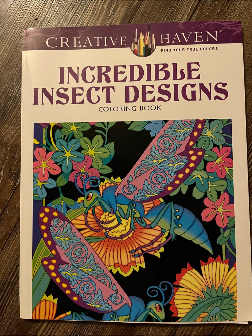 Incredible Insect Designs Coloring Book - Purple & Multicolor - Picture 1 of 10
